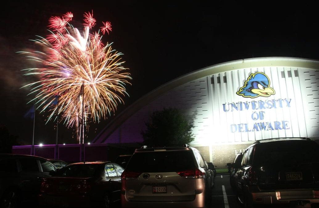 City of Newark fireworks display at UD on 07/04